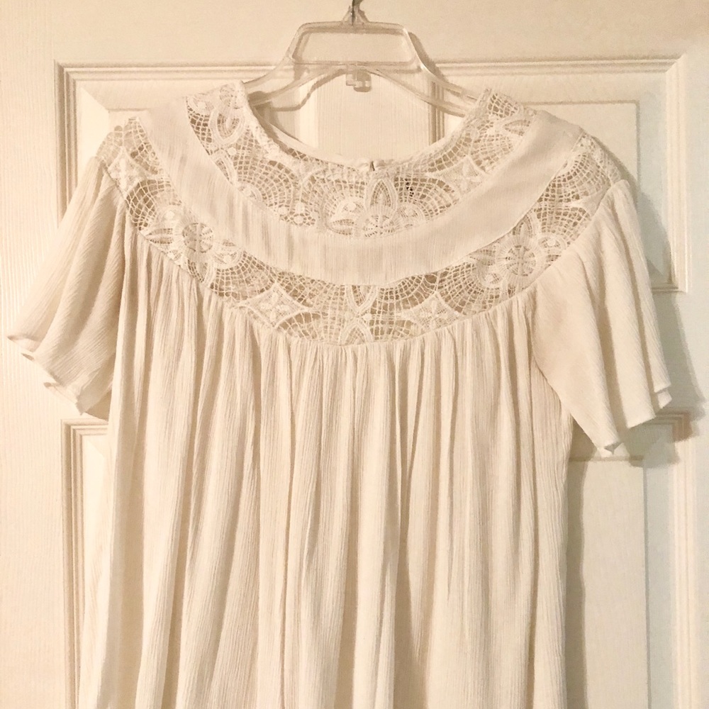 Cream textured shirt